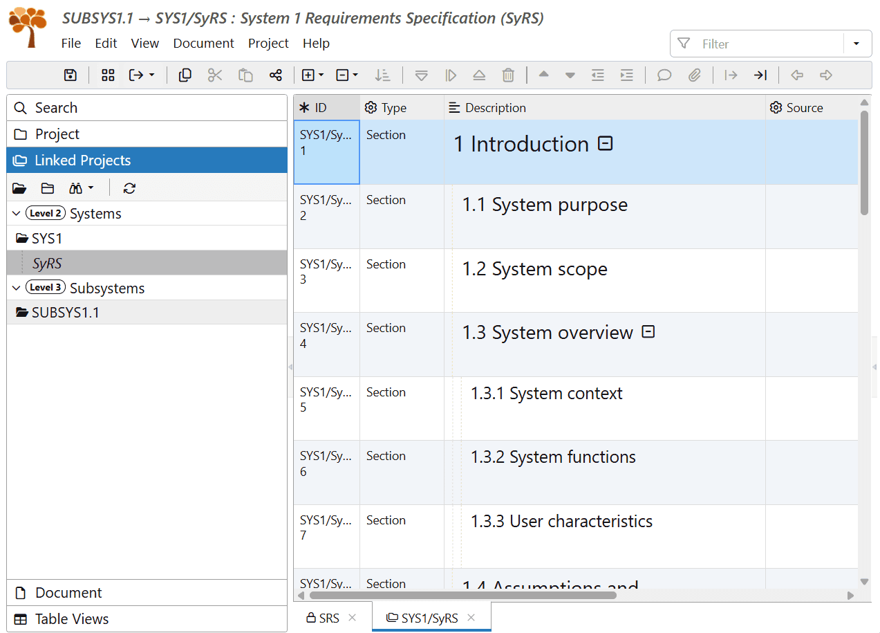 Load Linked Project to display its documents in ReqView Load Linked Project to display its documents in ReqView