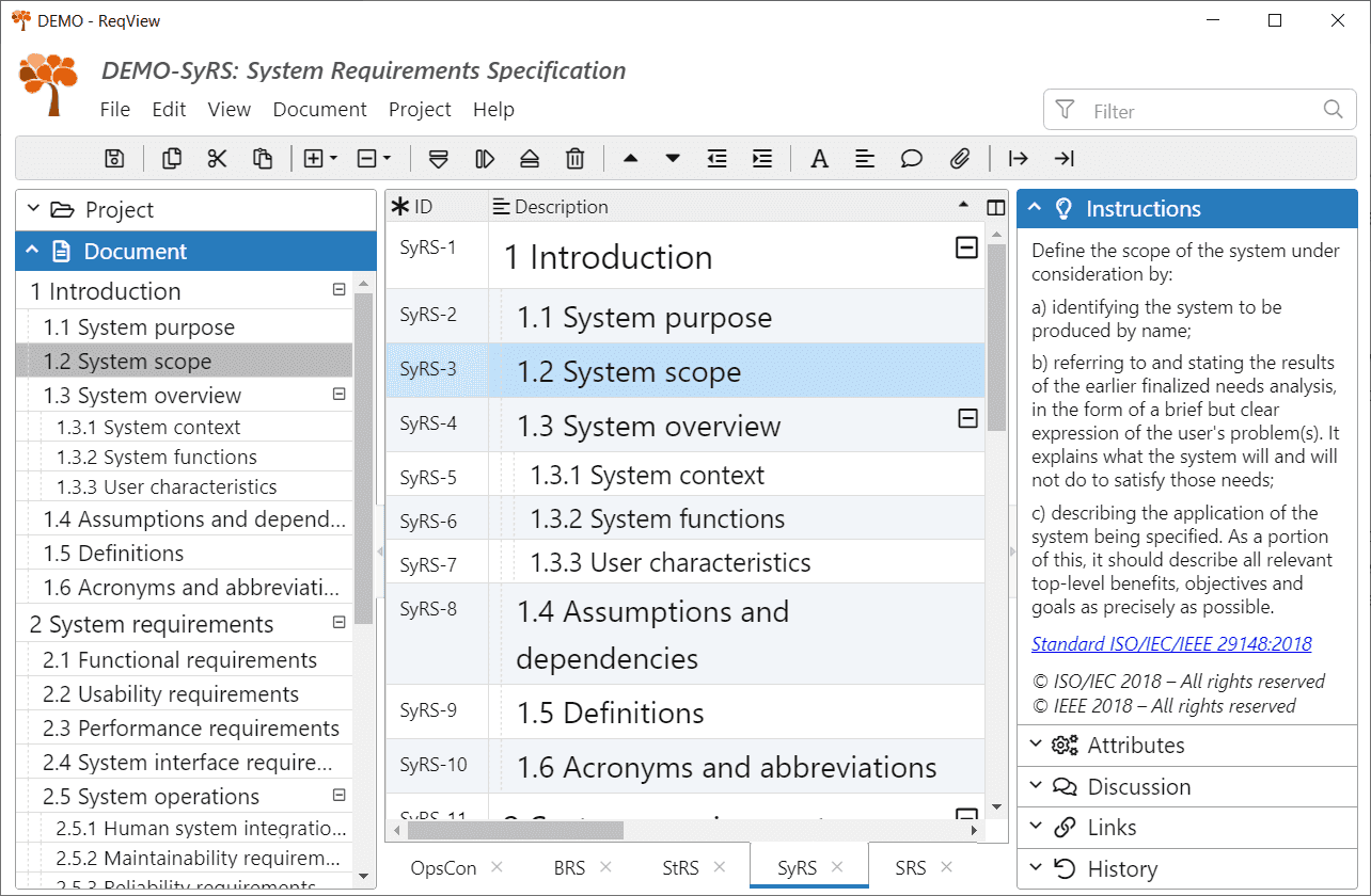 Specification software. REQVIEW Интерфейс. System requirements Specification –. Requirements Specification. Specification document.