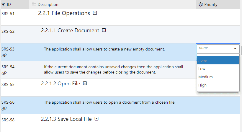 Edit an attribute value for two selected document objects at once